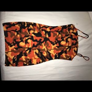 Orange Camo Mini-Dress!